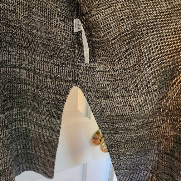 Eileen Fisher Tencel Kimono Cardiagan Size S/M Tan&black Short Sleeve Knit - Picture 7 of 9